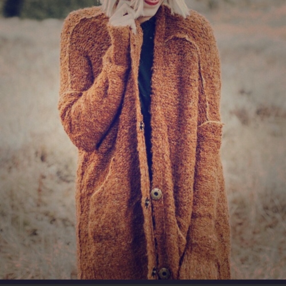 Free People Boucle Slouch Cardigan - Iso is found!